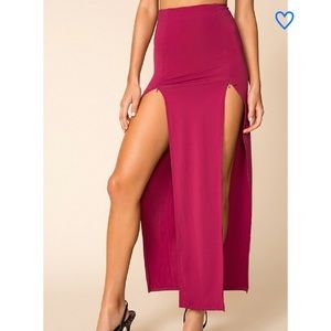 Superdown Lauren front zip skirt